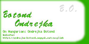 botond ondrejka business card